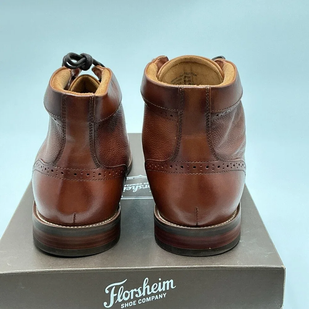 Florsheim Men’s Rucci Lace Boots 13417-221 Size 9.5 Wide Brown Ebay1669 - Picture 4 of 5